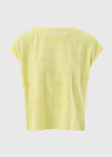 Yellow Pineapple Towelling T-Shirt