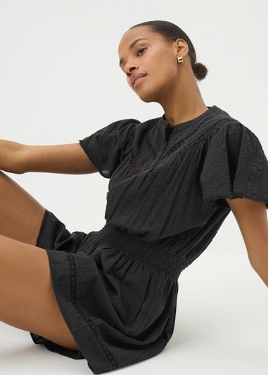 Black Lace Playsuit