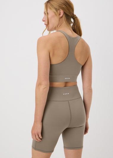 Souluxe Mocha Wrap Waist Cycle Shorts