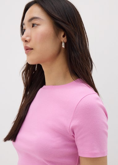 Pink Fitted T-Shirt