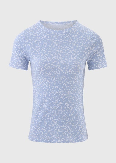 Blue Spot Fitted Top
