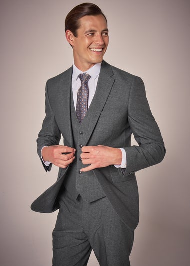 Taylor & Wright Aston Charcoal Tailored Fit Suit Jacket
