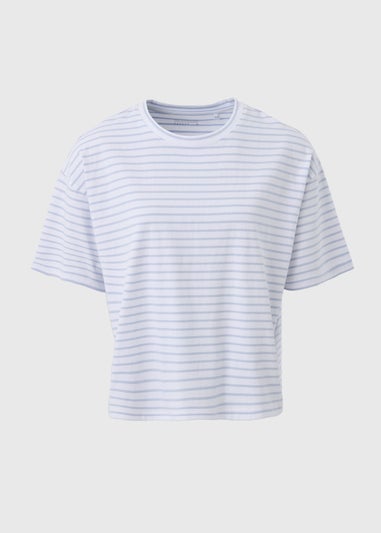 Blue Stripe Boxy T-Shirt