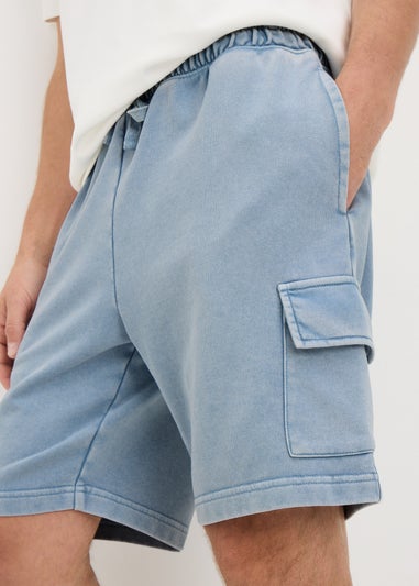 Blue Cargo Shorts