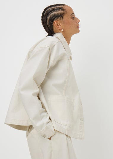 Ecru Denim Shacket