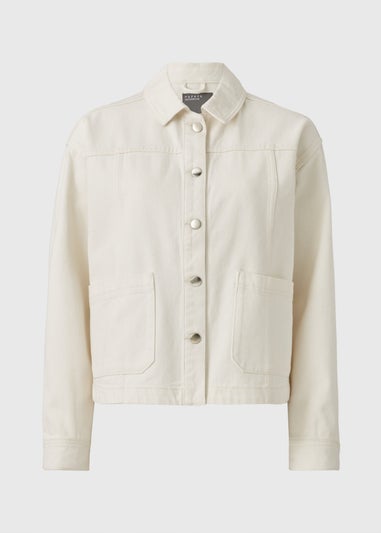 Ecru Denim Shacket
