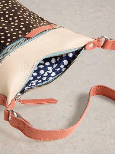 Mini-Crossbody-Ledertasche Farrah