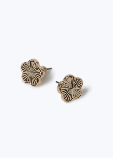 Muse Gold Flower Stud Earrings