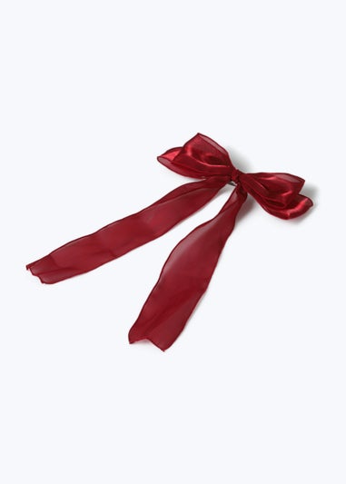 Muse Burgundy Organza Bow