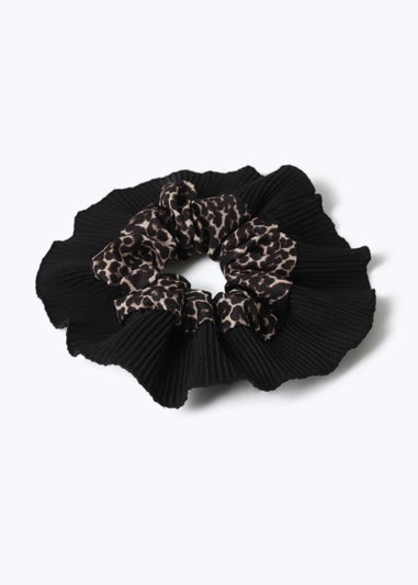 Muse Brown Leopard Print Scrunchie