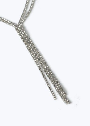 Muse Silver Multirow Cup Chain Necklace