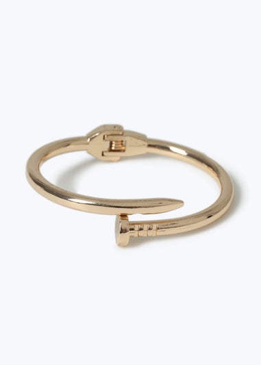 Muse Gold Screw Bangle