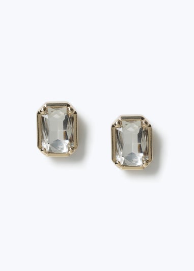 Muse Gold Square Stud Earrings