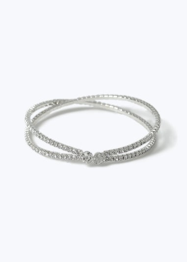 Muse Silver Cupchain Bangle