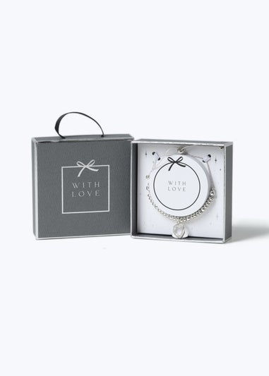 Muse Silver Gift Boxed Clover Bracelet