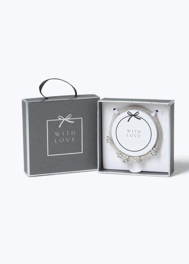 Muse Silver Gift Boxed Charm Bracelet