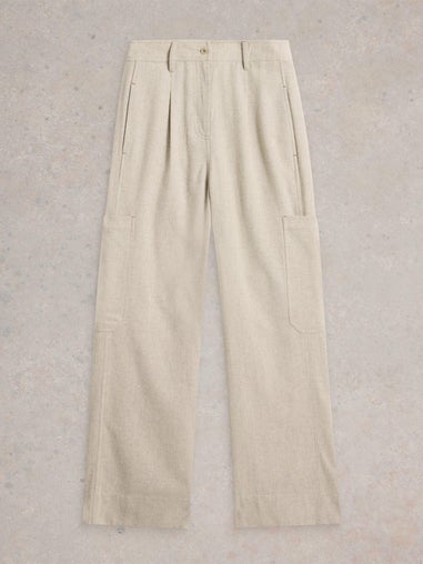 Cargohose Carlie aus leichtem Tweed