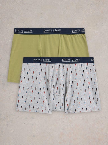 2-er Pack Boxershorts - Uni & Print