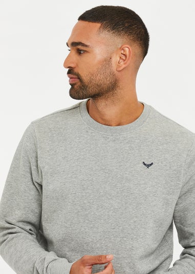 Threadbare Light Grey Crew Neck Sweatshirt