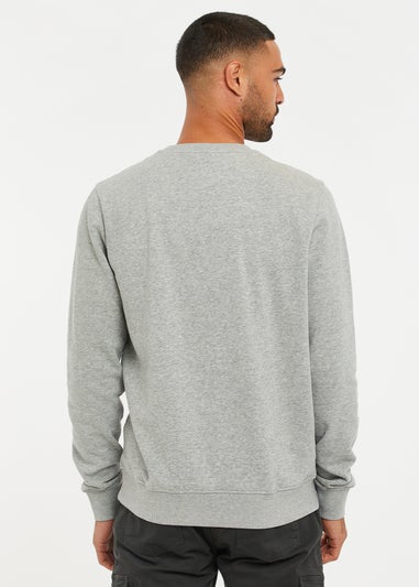 Threadbare Light Grey Crew Neck Sweatshirt