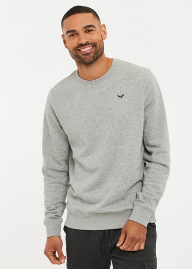 Threadbare Light Grey Crew Neck Sweatshirt