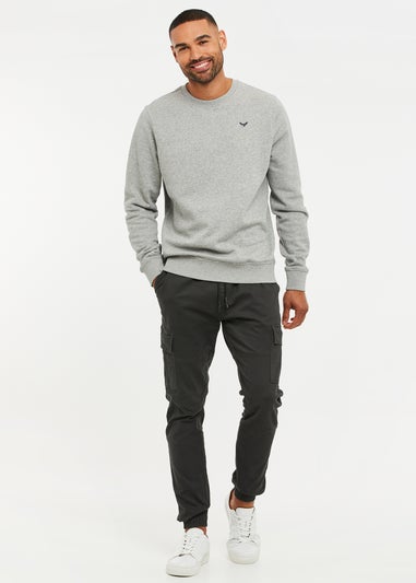 Threadbare Light Grey Crew Neck Sweatshirt