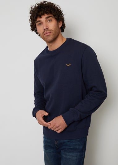 Threadbare Navy Crew Neck Sweatshirt