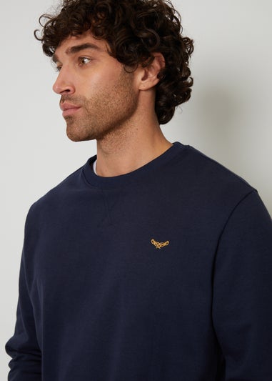 Threadbare Navy Crew Neck Sweatshirt