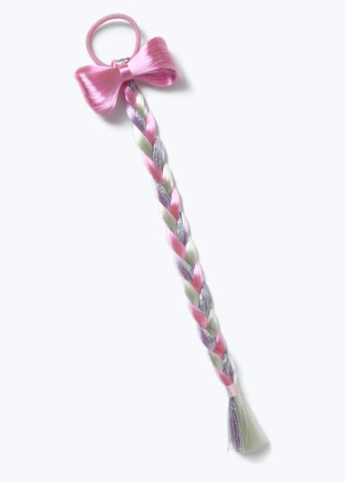 Muse Multicolour Bow Fake Hair Plait