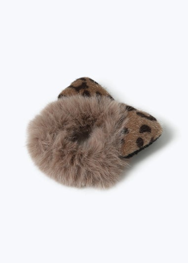 Muse Brown Leopard Scrunchie