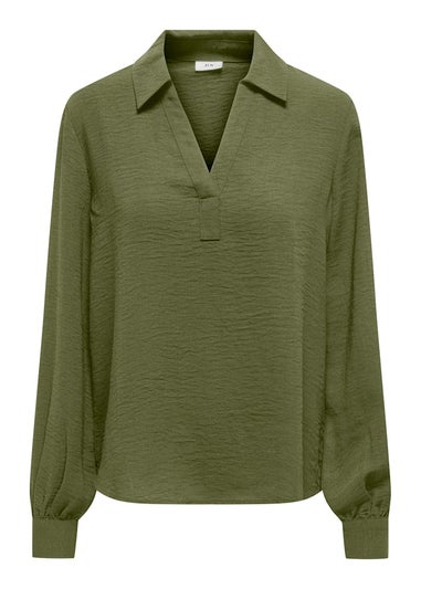 JDY Green Long Sleeve Blouse