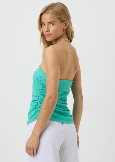 Green Bandeau Top