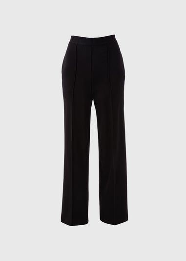 Et Vous Black Wide Long Leg Trousers