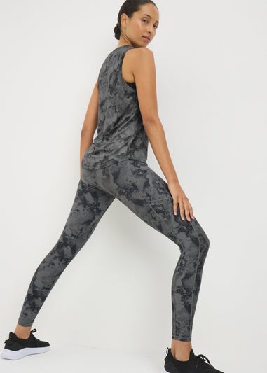 Souluxe Grey Smoke Print Leggings