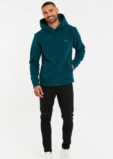 Threadbare Teal Microfleece Overhead Hoodie