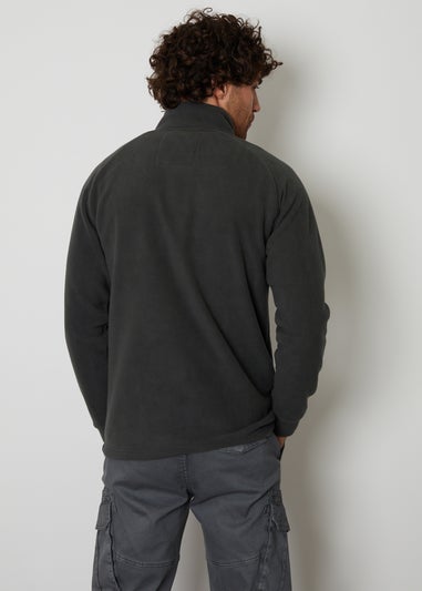 Threadbare Charcoal Zip Up Microfleece Jacket