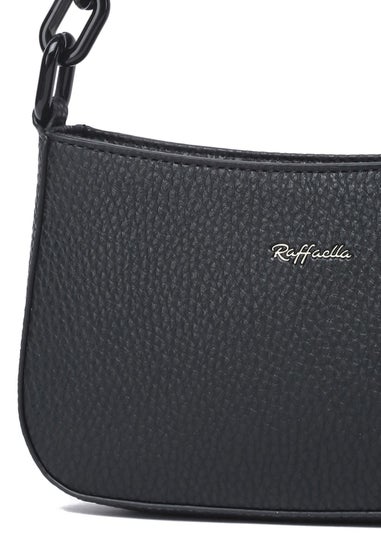 Raffaella Black Chain Saddle Bag