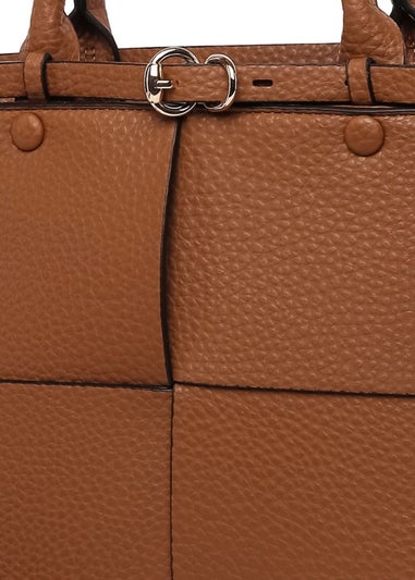 Raffaella Tan Buckle Detail Shoulder Bag