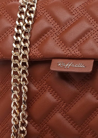 Raffaella Tan Quilted Chain Shoulder Bag