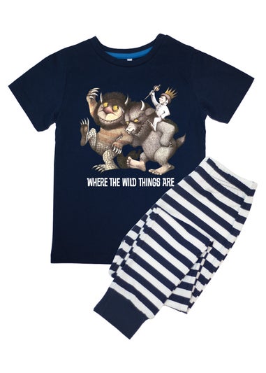 Where The Wild Things Are Group Kids Navy Stripes Pyjamas (3-8 Years)