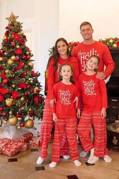 In The Style Red Kids Fairisle Print Matching Family Pyjama Set (2-15 yrs)