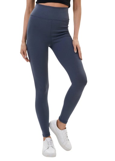 Lookus Blue/Grey Zelal Ribbed Leggings