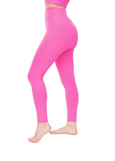 Lookus Fuchsia Zelal Ribbed Leggings