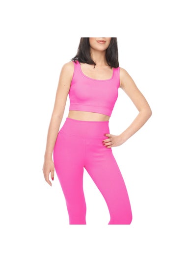 Lookus Fuchsia Zelal Ribbed Leggings