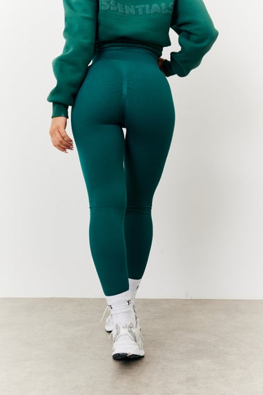 In The Style Green Seamless High Waist Bum Boosting Leggings