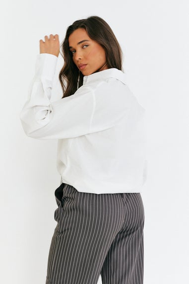 In The Style Grey Tailored Pinstripe Co-Ord Trouser