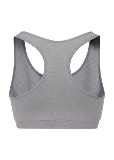 Mountain Warehouse Charcoal Anti-Chafe Seamless Sports Bra