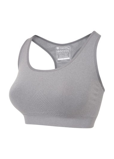 Mountain Warehouse Charcoal Anti-Chafe Seamless Sports Bra