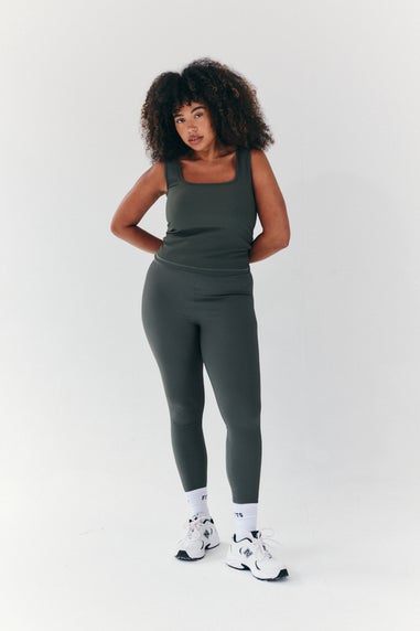 In The Style Petite Grey High Waisted Sculpt & Control Legging