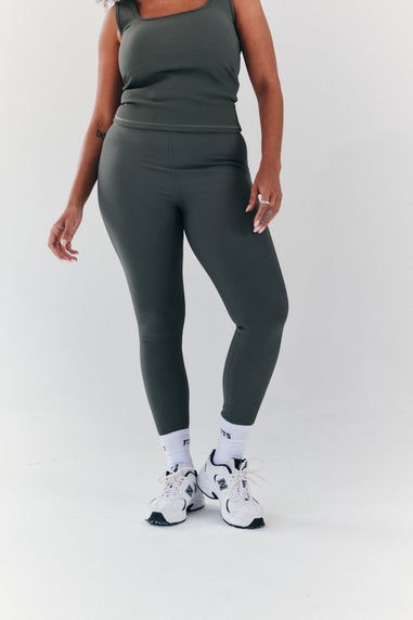 In The Style Petite Grey High Waisted Sculpt & Control Legging